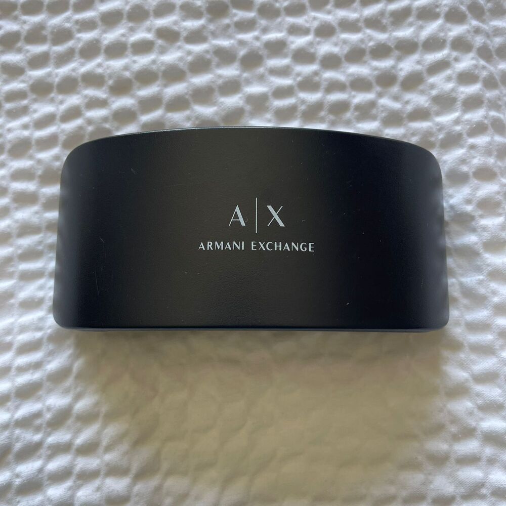 Armani Exchange A/X Compact Hard Black Sunglasses Case